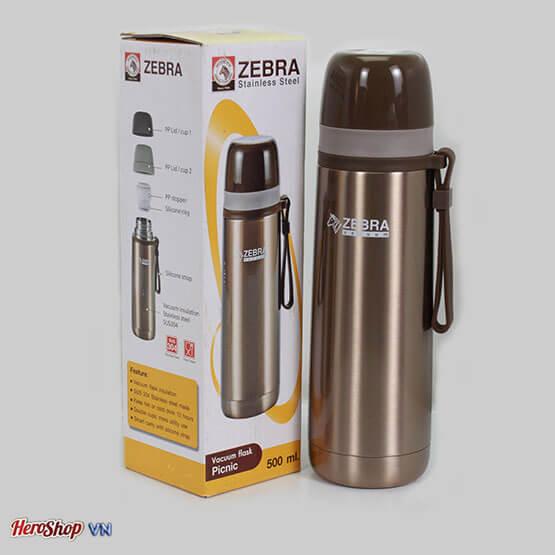 Bình Giữ Nhiệt Inox 304 500ml Thái Lan Zebra Giữ Nhiệt Hơn 10h ( Vàng )