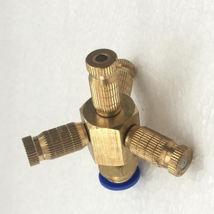 Béc phun sương 4 hướng chất liệu đồng thau cho hệ thống phun sương