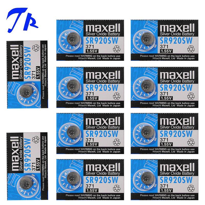 [HCM]10 viên Pin Maxell SR920SW Pin đồng hồ đeo tay 371 ( 1.55V)