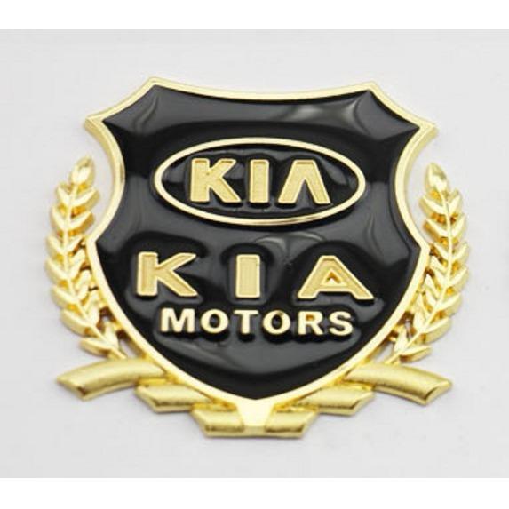 Bộ 2 logo bông lúa dán xe ô tô
