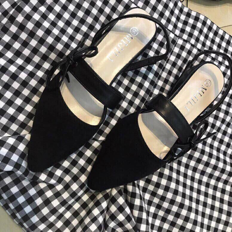 Giày sandal bít mũi quai ngang 1p MYS