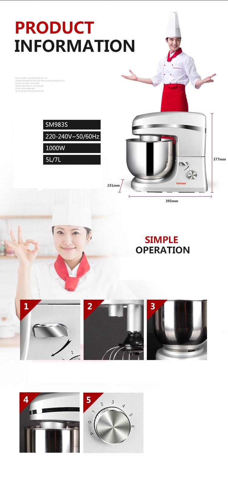 [Trả góp 0%]MÁY ĐÁNH BỘ MÁY TRỘN BỘT 7 LIT TOPCHEF