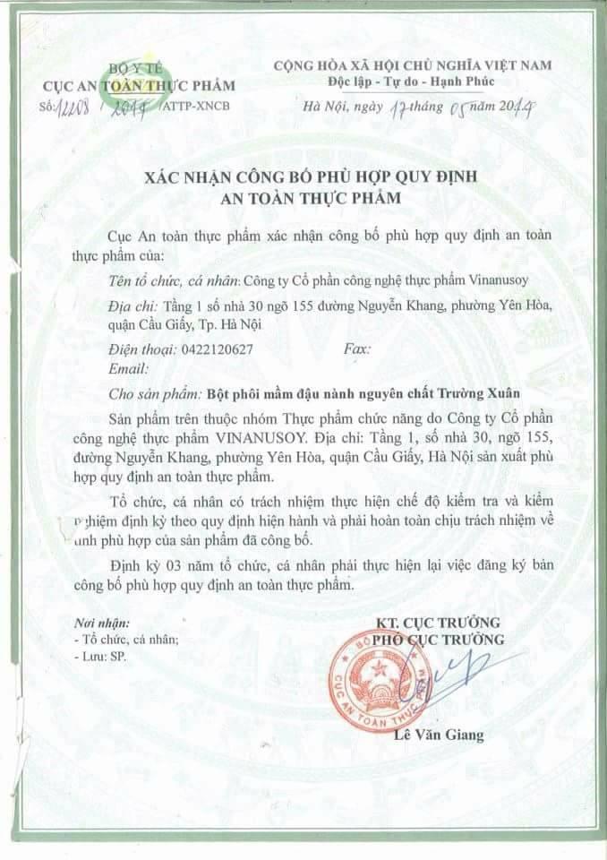 Bột mầm đậu nành Trường Thọ