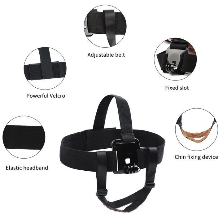 GoPro Head Harness Mount Belt Chin