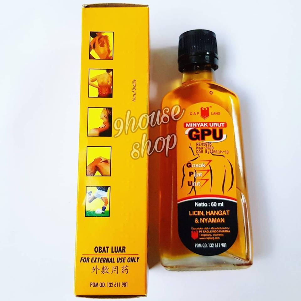 01 Dầu xoa bóp GPU Liniment Oil Indonesia 60ml
