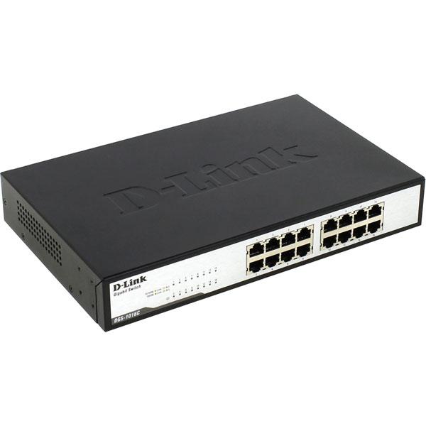 Hub 16 Port D-Link Dgs-1016C Black and Silver