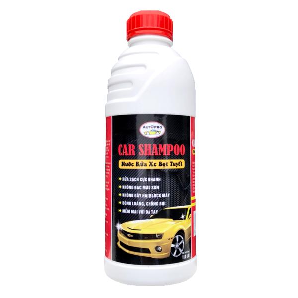 Chai Nước rửa xe bọt tuyết chuyên dụng Car Shampoo 1L cho ô tô xe máy (Trắng) BH381