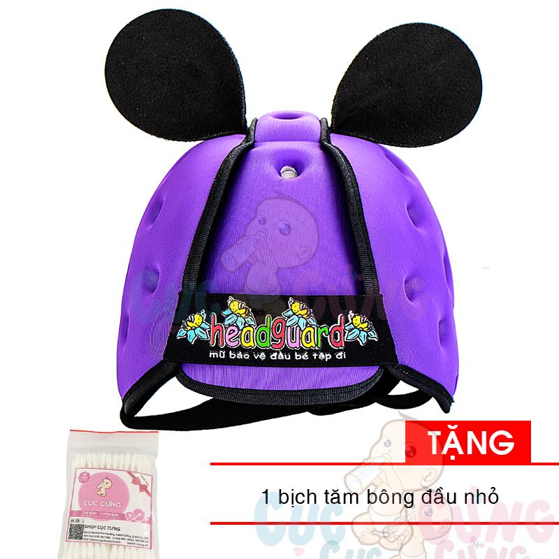 Mũ Bảo Hiểm Bảo Vệ Đầu Cho Bé Tập Đi HeadGuard (Tím)