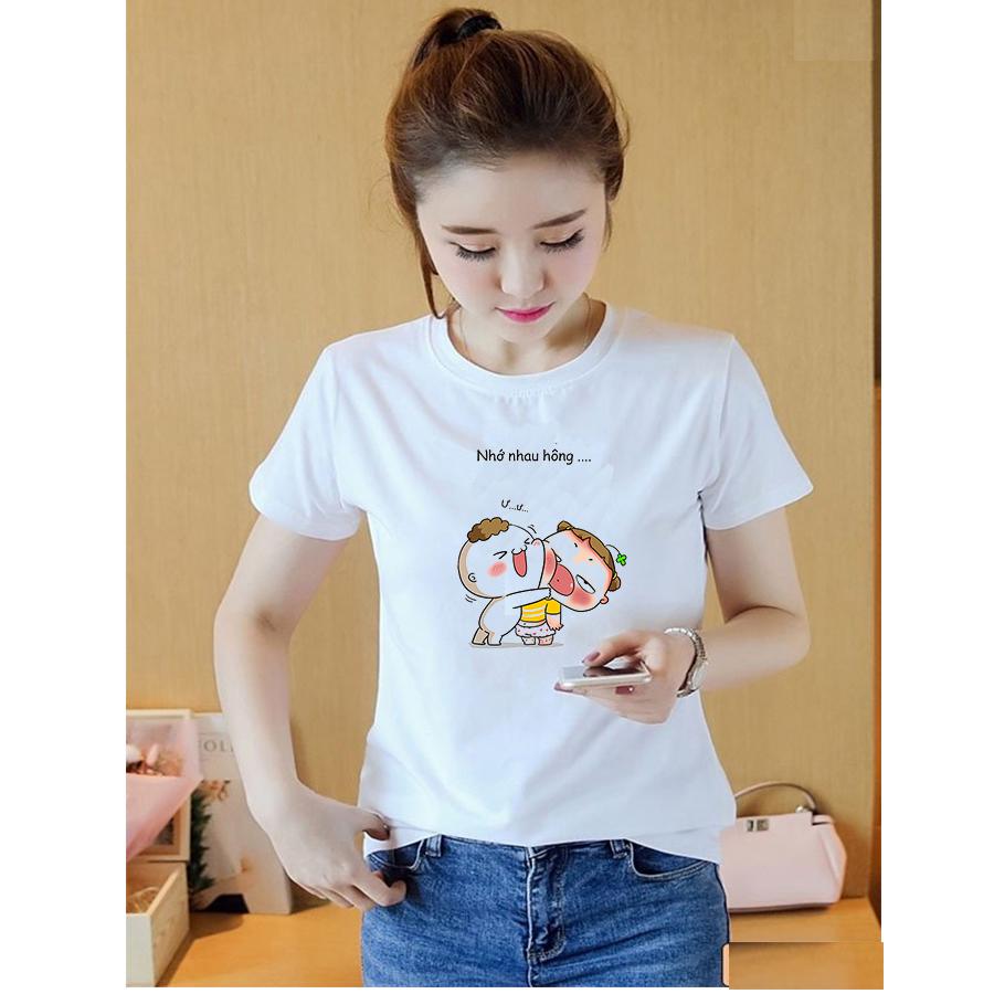 Áo thun nữ đẹp form rộng Hàn Quốc in hình Quỳnh Aka