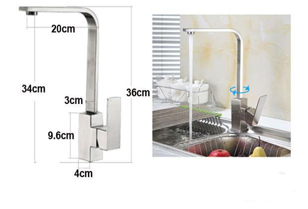 Bộ Vòi Rửa Bát Cao Cấp Inox 304 RG519