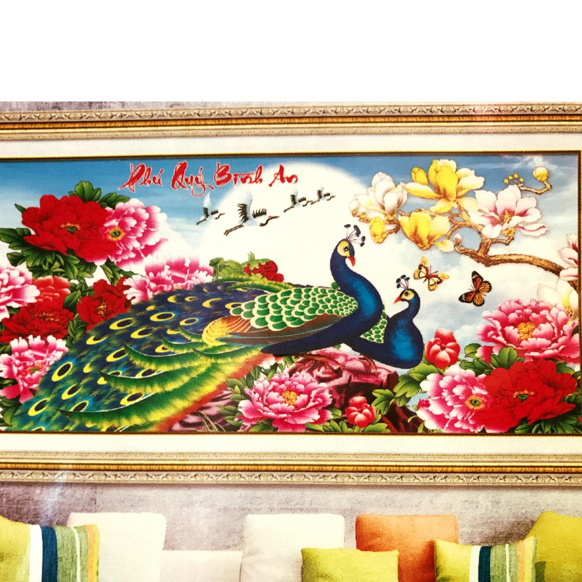 Tranh đính đá phú quý bình an DF312-Ngọc Thịnh