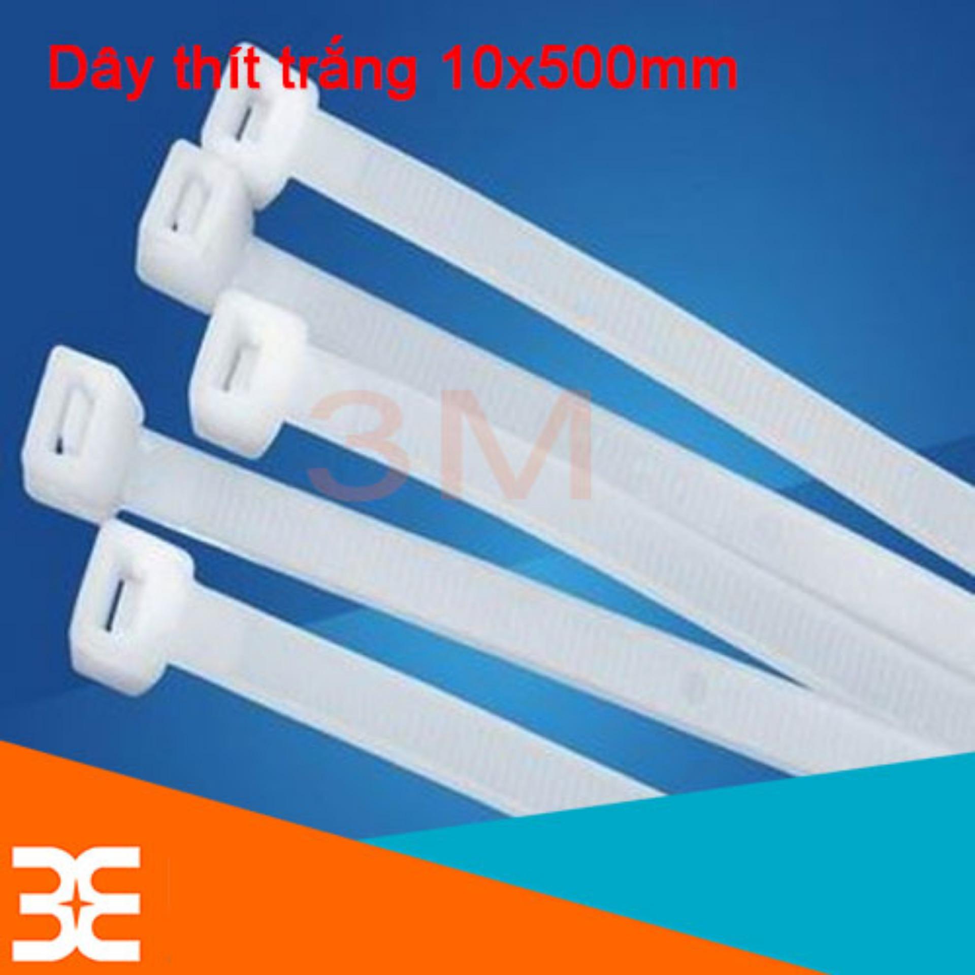 Dây thít, dây buộc nhựa 10x500mm - túi 100 sợi