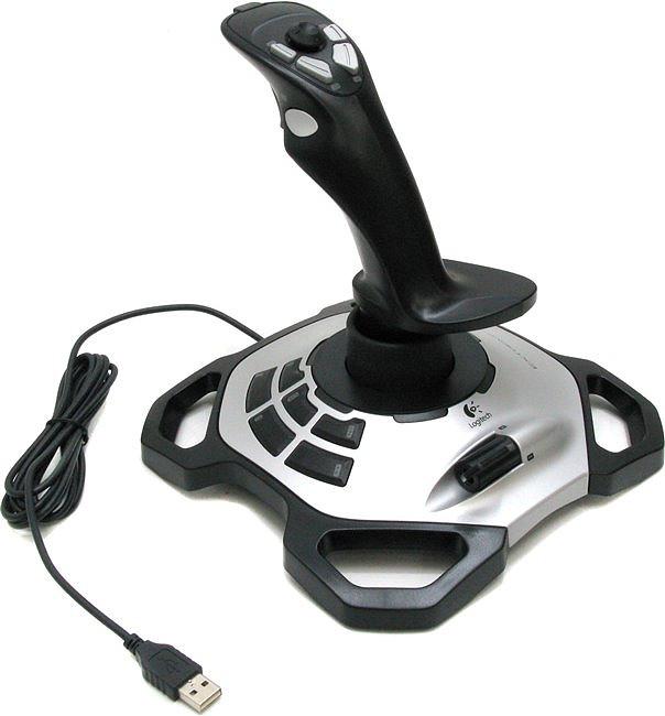 Cần lái Game Logitech JOYSTICK EXTREME ATTACK 3D (Đen phối xám bạc) Chính Hãng