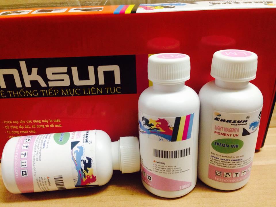 Mực pigment 100ml cho máy epson LC+LM