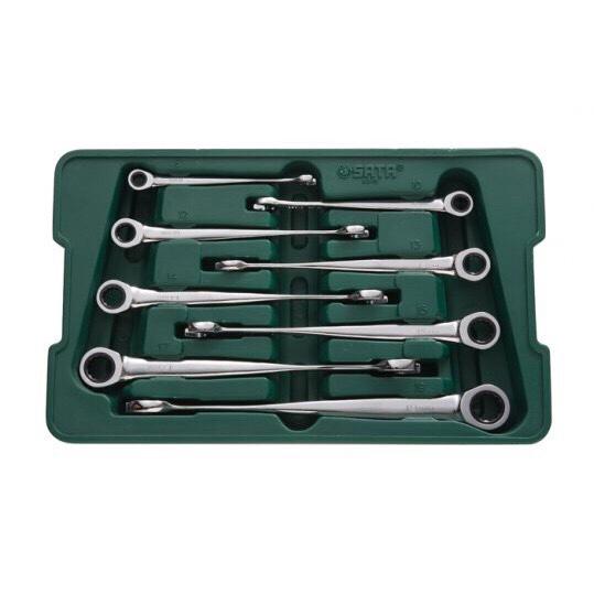 Bộ cờ lê vòng miệng sata tay đòn tự động 8 chi tiết -08015