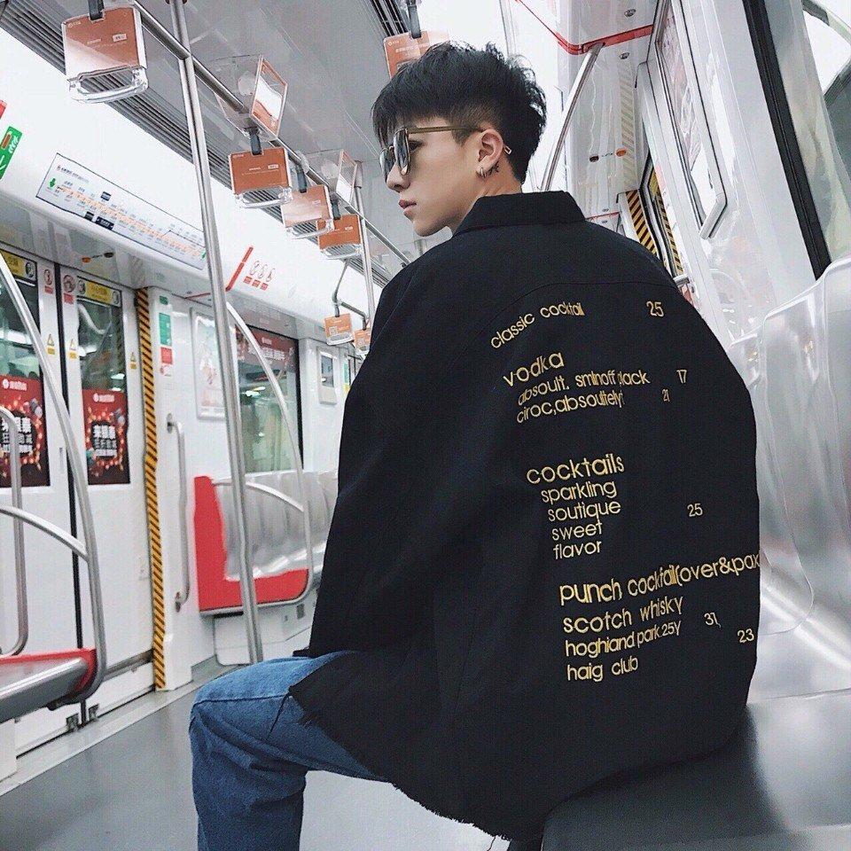 Áo khoác jean nam hot hàn quốc tik tok (JM-JK 20 đen)