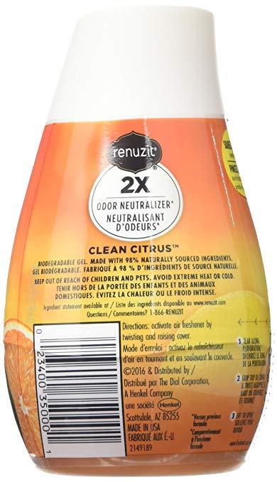 [HCM]Sáp thơm phòng Renuzit Citrus Orchard 198g(Vàng chanh)