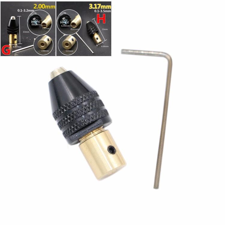 Đầu kẹp mũi khoan cho Motor trục 2mm