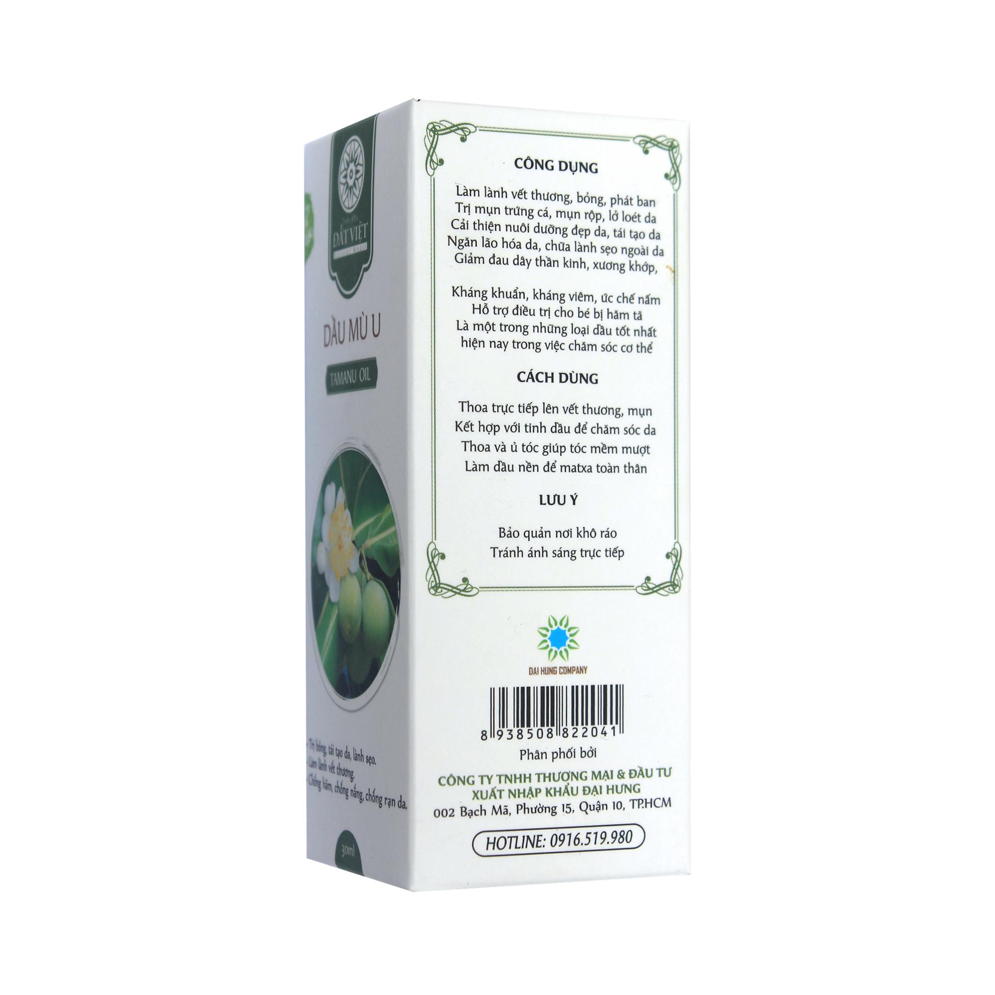 [HCM]Dầu Mù U Đất Việt 30ml
