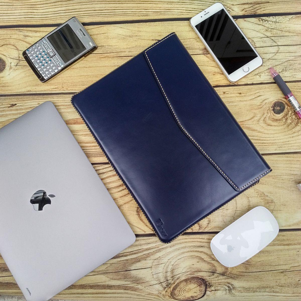 Bao da thật handmade TONI cho Macbook 13air