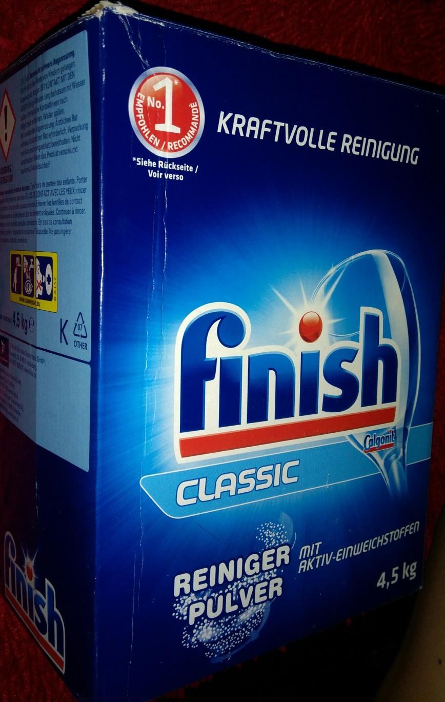 Bột rửa chén Finish Đức hộp 4,5 kg