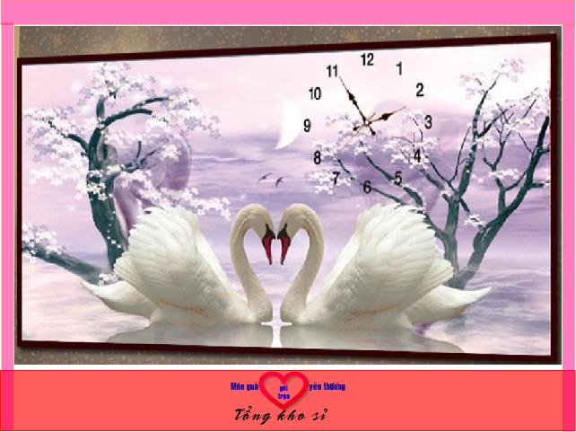 Tranh thêu chữ thập Monalisa Đồng hồ thiên nga MH2119-Ngọc Thịnh