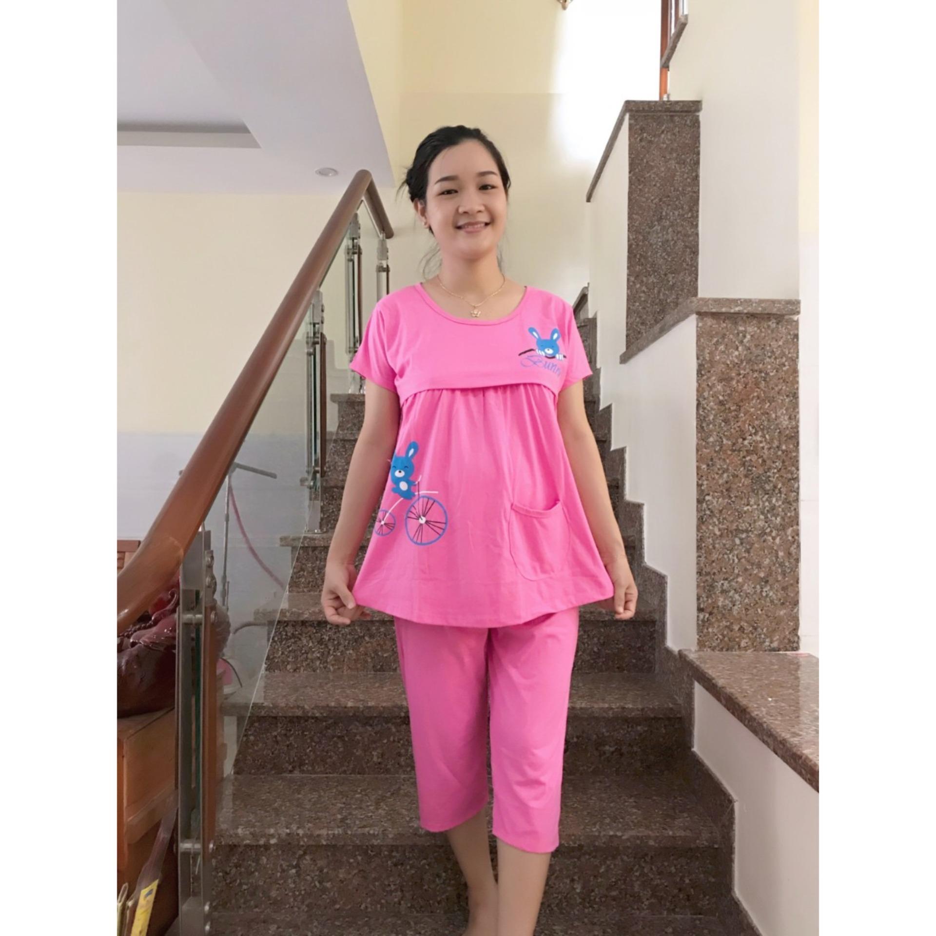 Đồ bộ bầu lửng 2 chức năng thỏ (da)