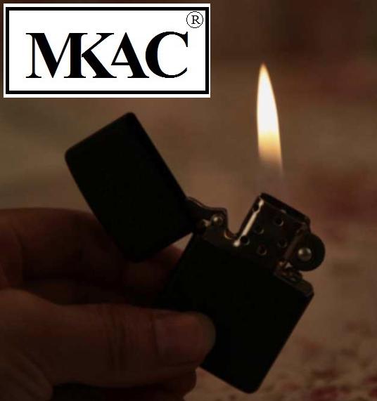 BẬT LỬA ZIPPO BẠC SÀNH ĐIỆU - MKAC