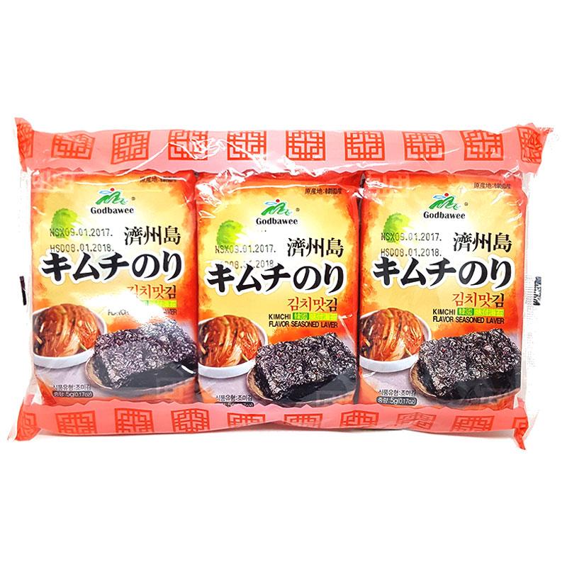 Combo 3 lốc tảo biển vị kim chi (9 gói)