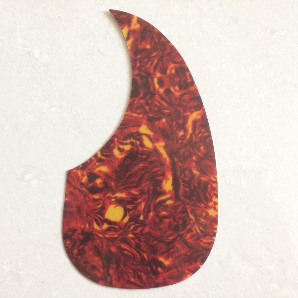 Miếng dán chống xước đàn guitar màu đỏ lửa