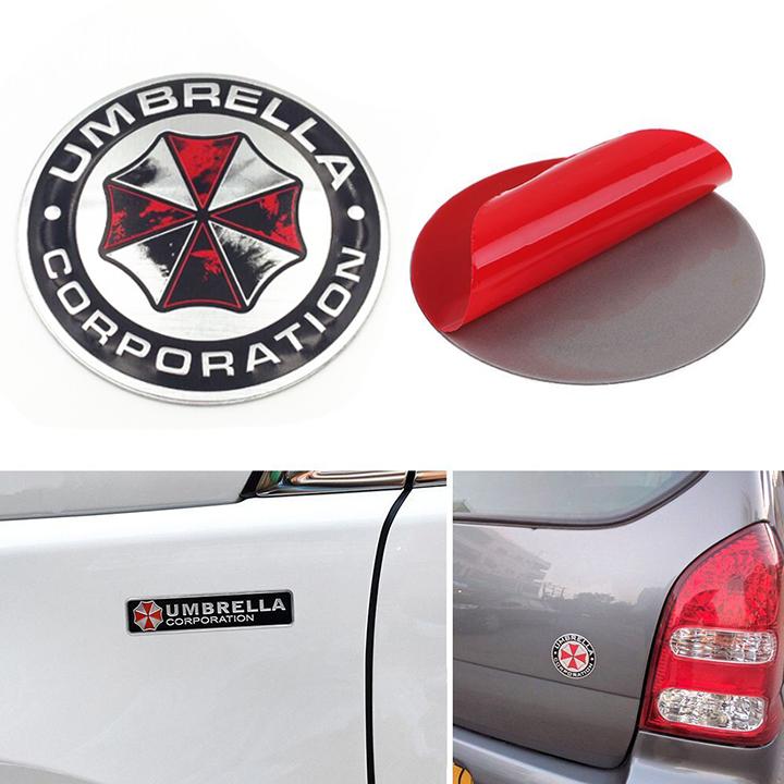 RẺ VÔ ĐỊCH Logo Umbrella dán trang trí xe (UM1)