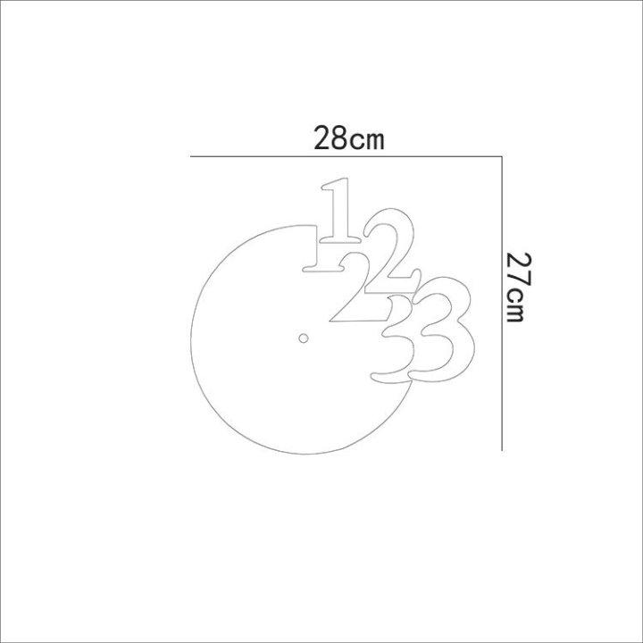 [HCM]Đồng hồ dán tường nghệ thuật DIY - Số 123 Rời