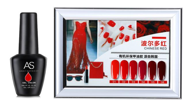 Set Sơn móng gel AS đỏ 6 màu chai 15ml