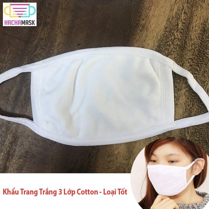 Pack of 2 Pcs Full White Cotton Mask For Men & Women