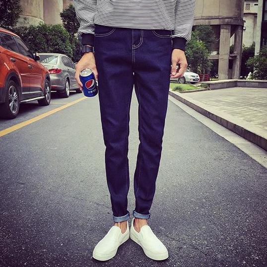 [HCM]Quần Jean Nam Xanh Trơn