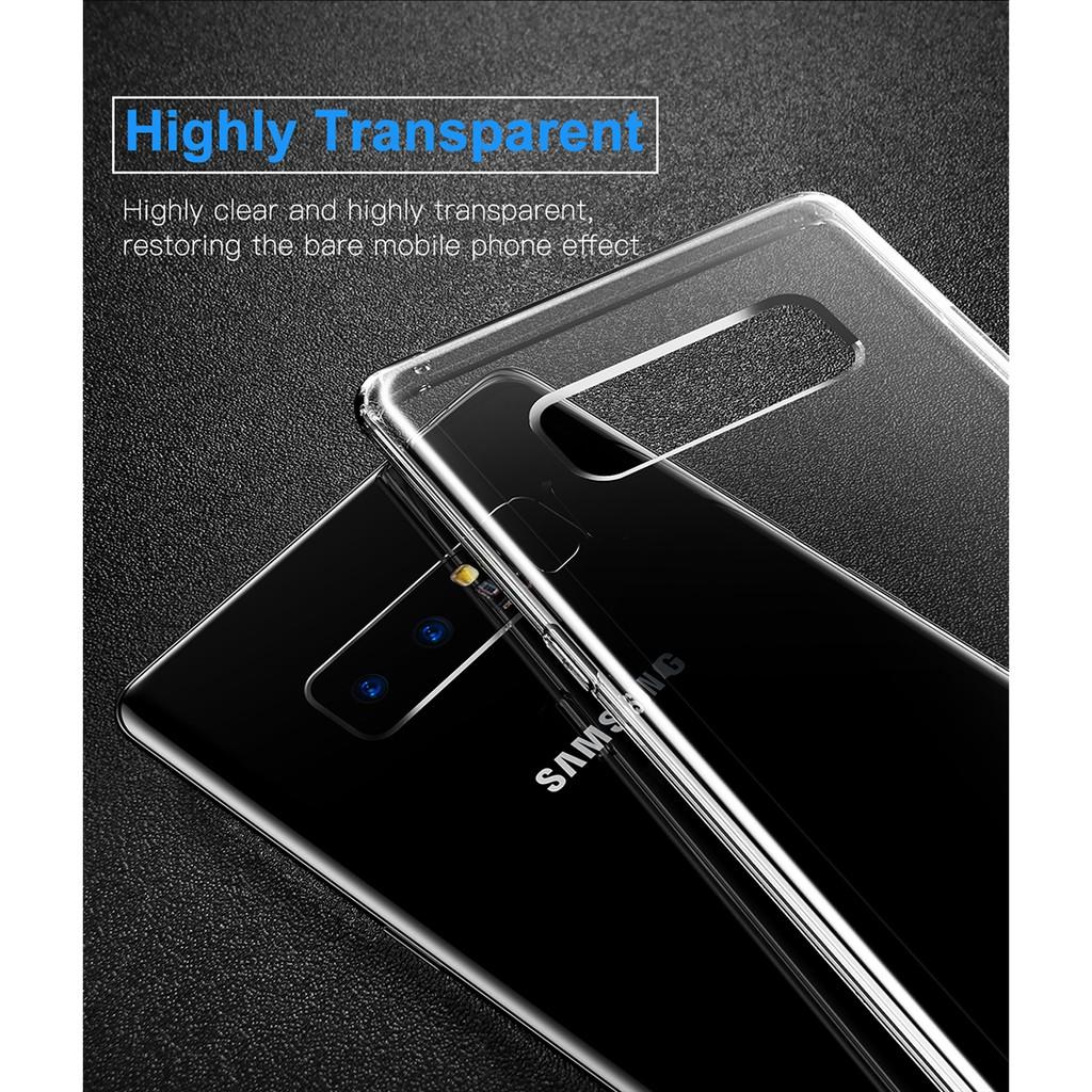 Ốp lưng Silicone trong suốt chống bụi Baseus Simple Case cho Samsung Galaxy Note 8