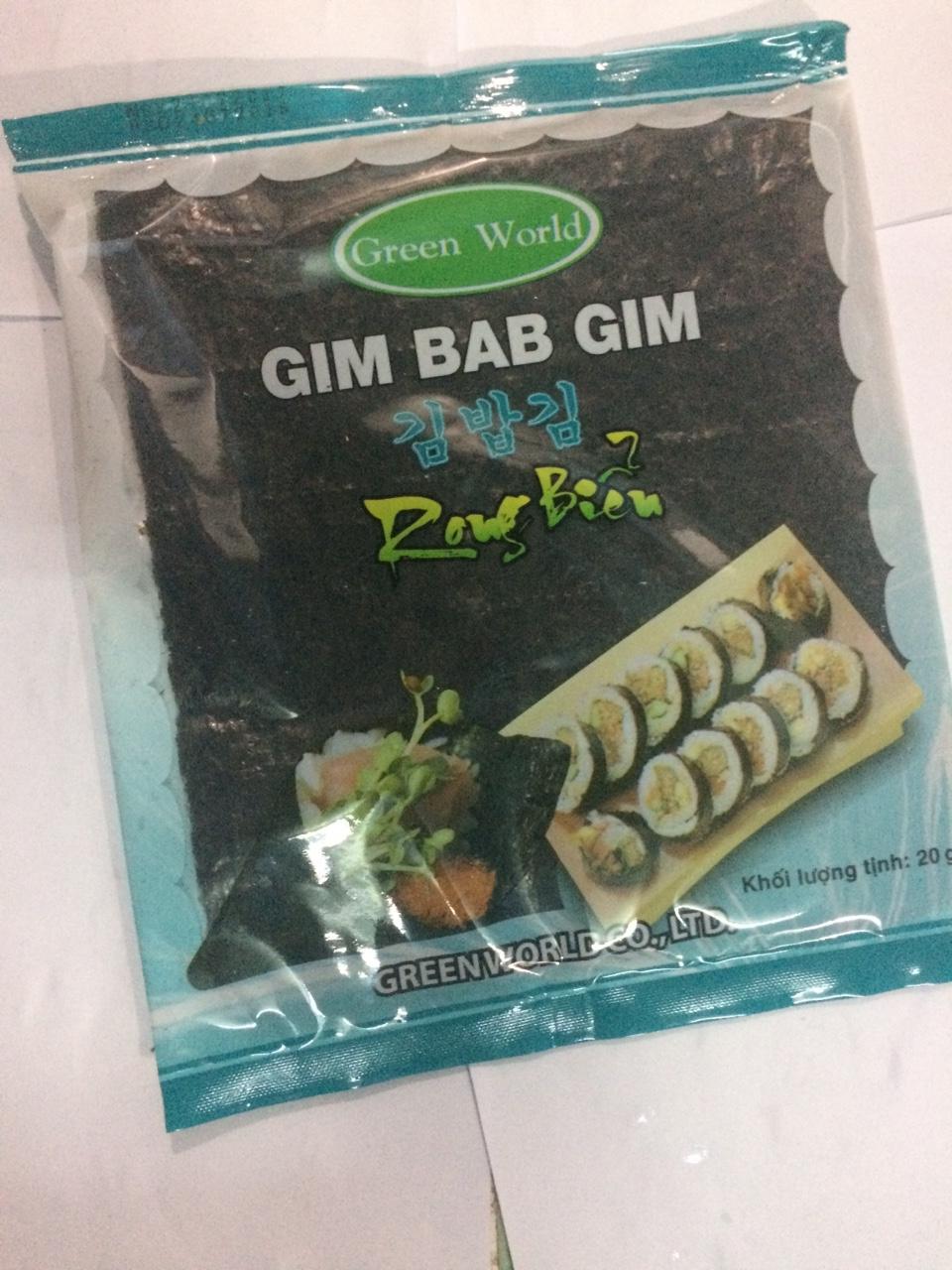 GÓI RONG BIỂN LÀM GIMBAB 10 LÁ