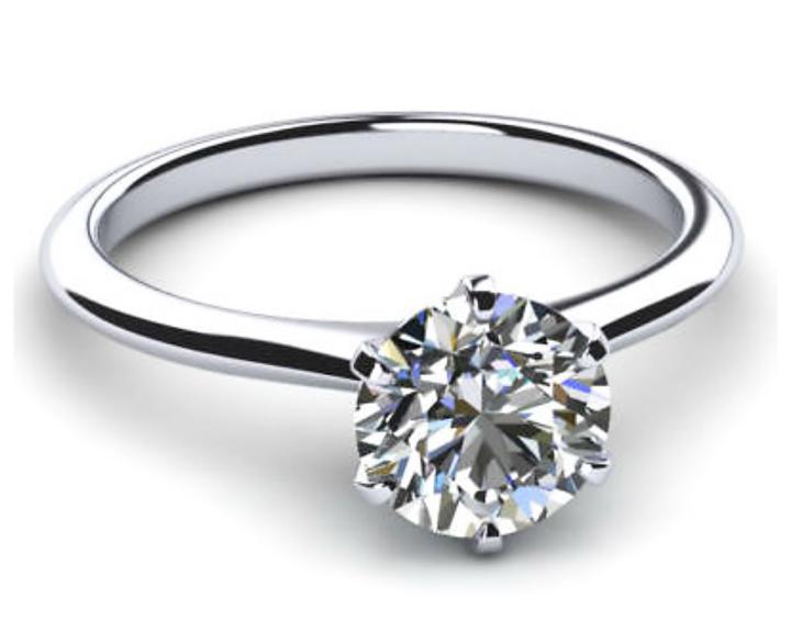 Nhẫn nữ kim cương nhân tạo 6,3 ly