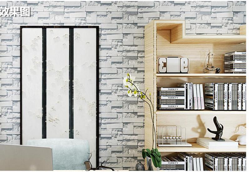 5m Giấy dán tường khổ 60cm giã gạch 3D