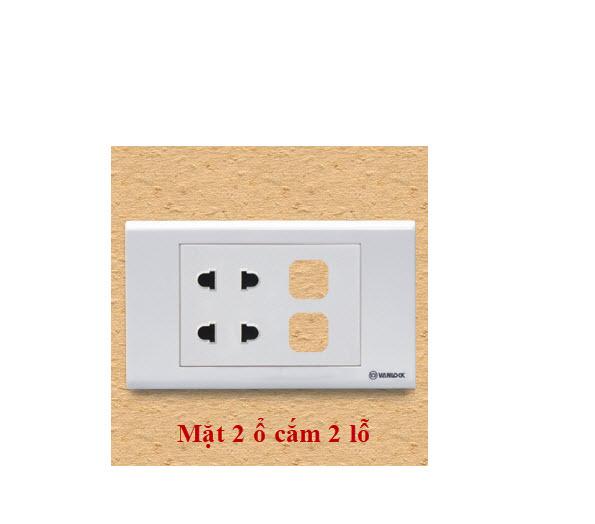 Mặt 2 ổ Cắm 2 Chấu 2lỗ Sino