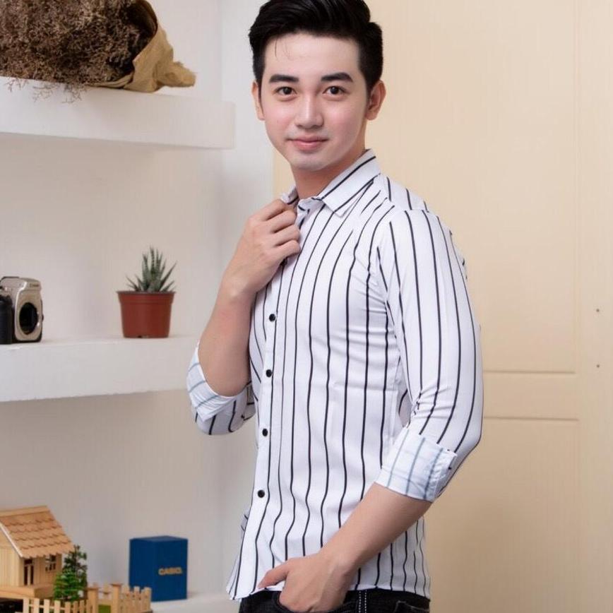 Áo sơ mi nam lụa in hinh 3d hảo hạng