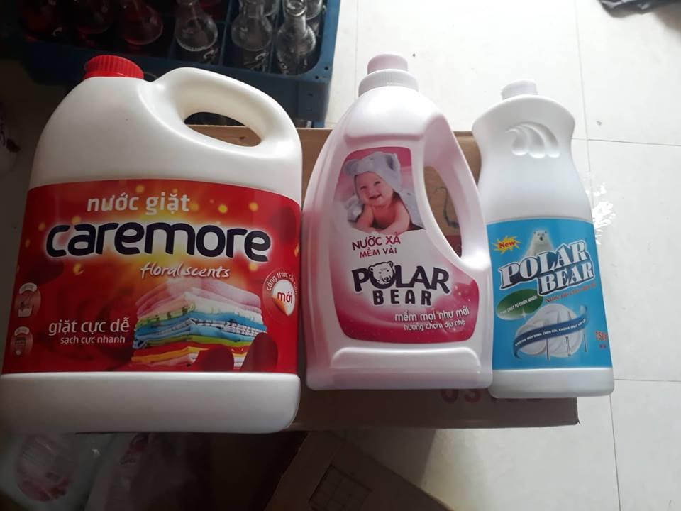 1 THÙNG (4 CAN) nước giặt Care more