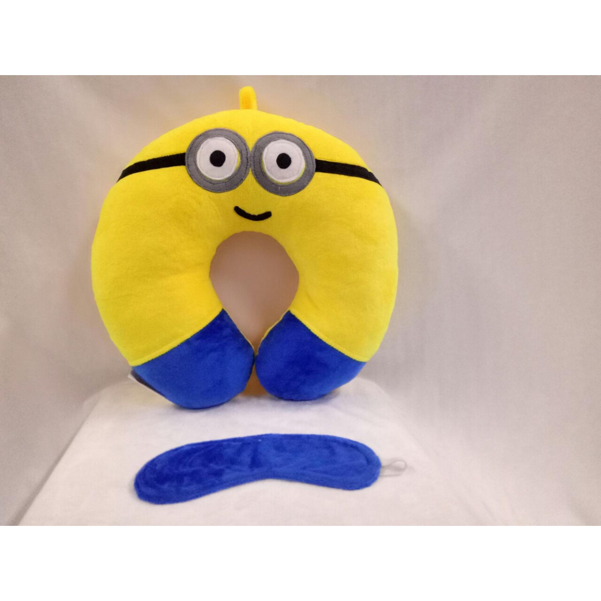 Bộ gối kê cổ + bịt mắt Hali GKCMNO (Minion)