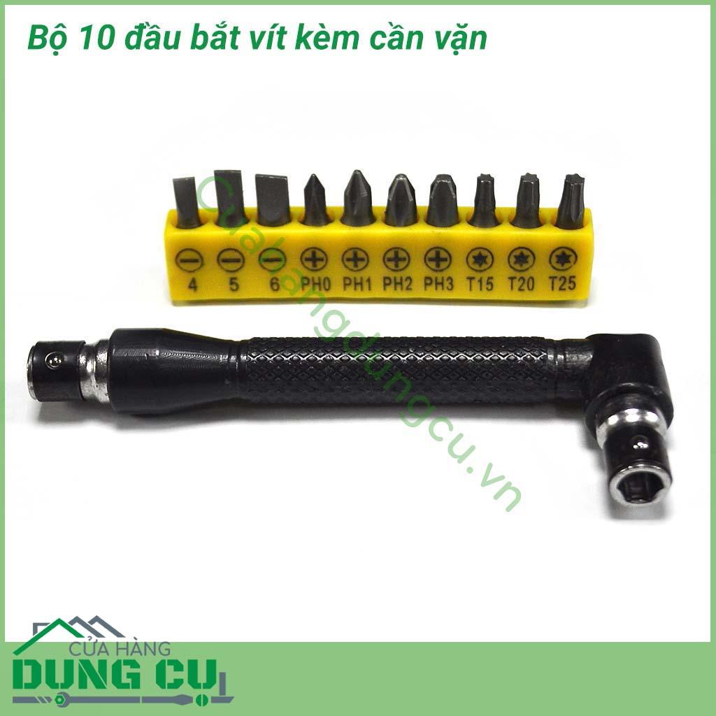 Bộ đầu vặn vít kèm cần vặn
