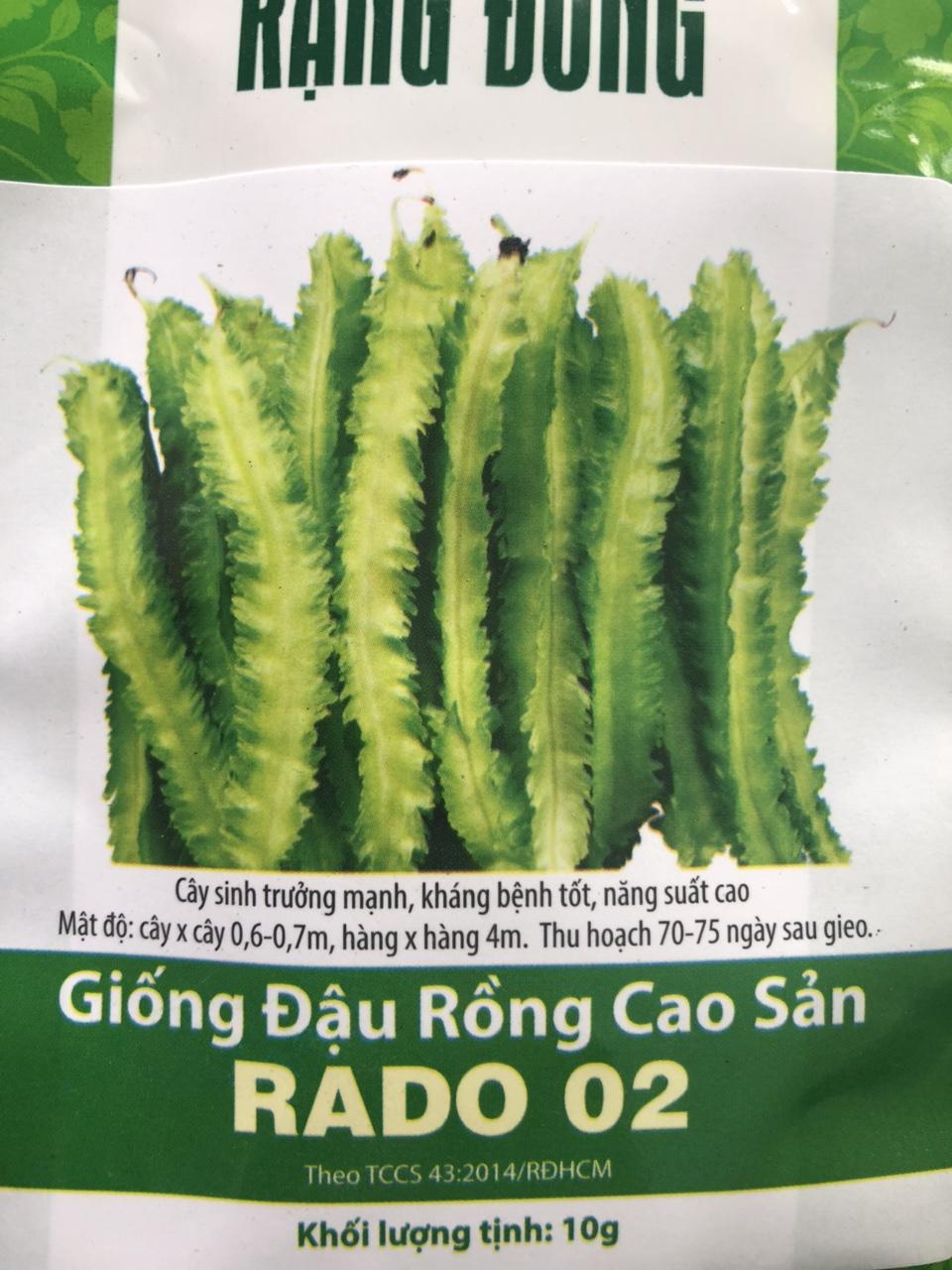 HẠT GIỐNG ĐẬU RỒNG - GIỐNG ĐẬU RỒNG CAO SẢN RADO 02