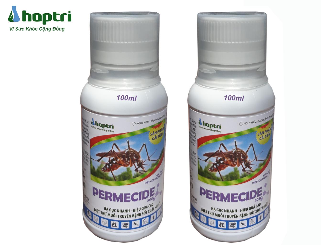 Bộ 2 CHAI THUỐC DIỆT RUỒI MUỖI PERMECIDE 50EC (100ml/chai)