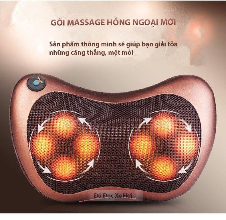 Gối masa hồng ngoại 8 bi
