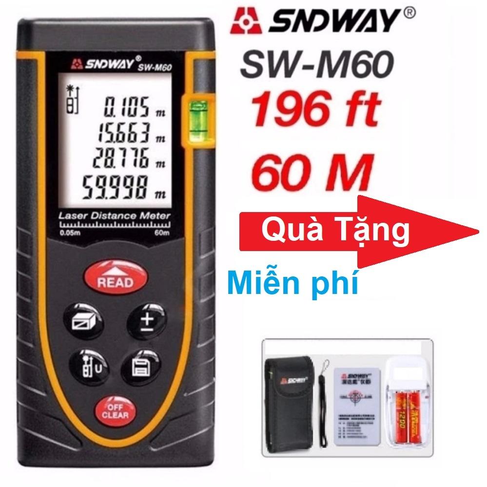 Thước đo khoảng cách bằng tia laser SNDWAY SW-M60 phạm vi đo 60m