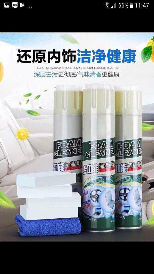 Chai tẩy xịt bọt đa năng 650ml (Foam cleaner)