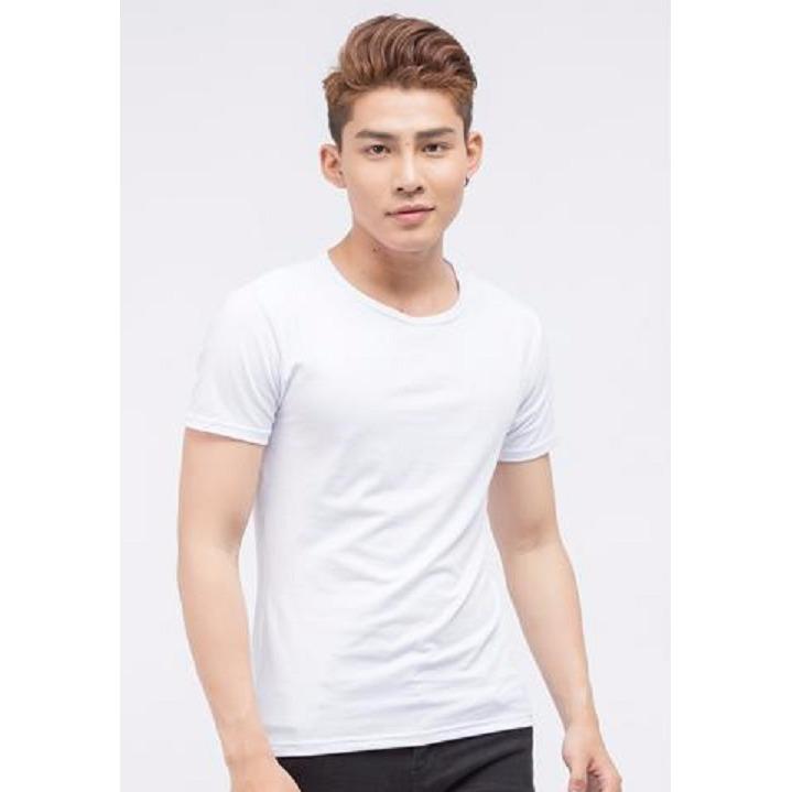 Combo 3 áo thun nam body cổ tròn mềm mịn, thấm hút tốt ( đen, trắng, xám )